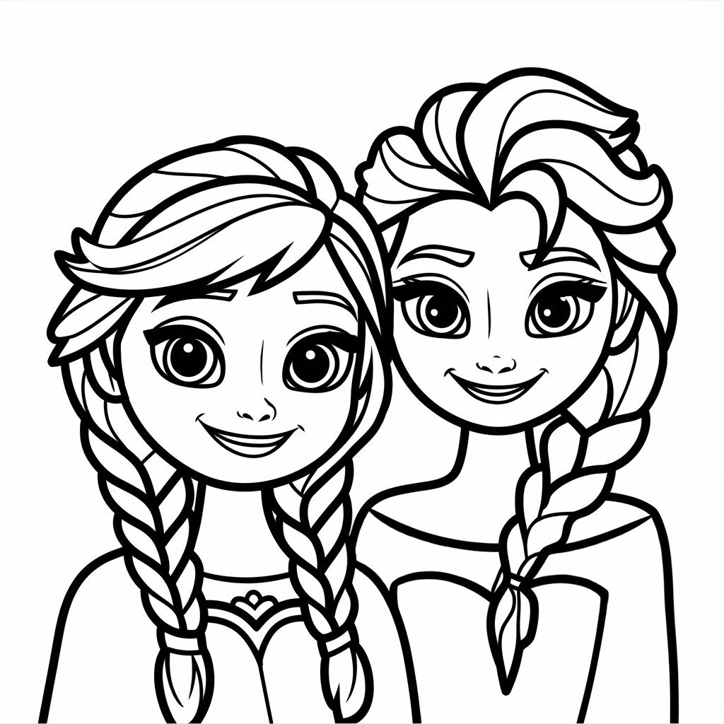 elsa coloring page