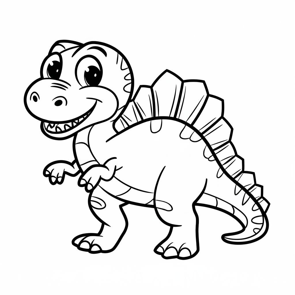 cute dinosaur coloring pages