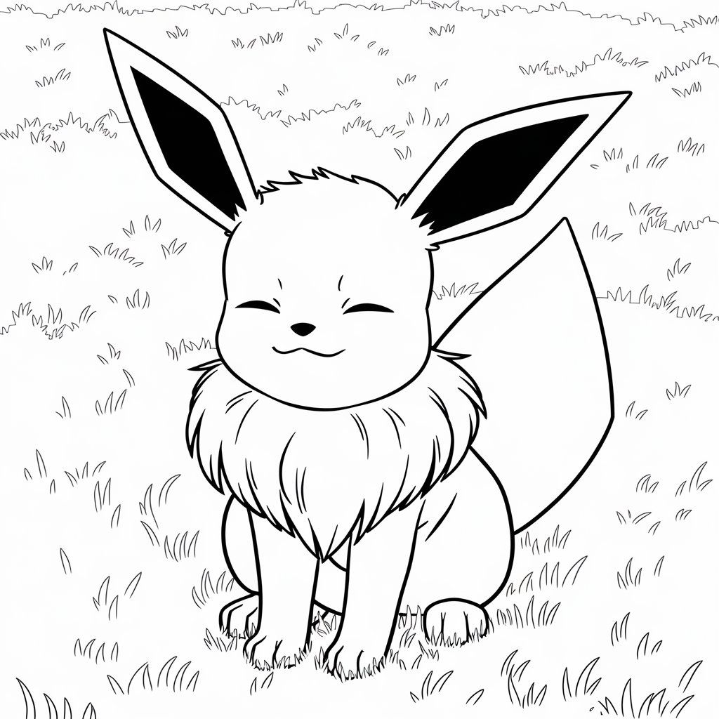 pokemon coloring pages eevee​