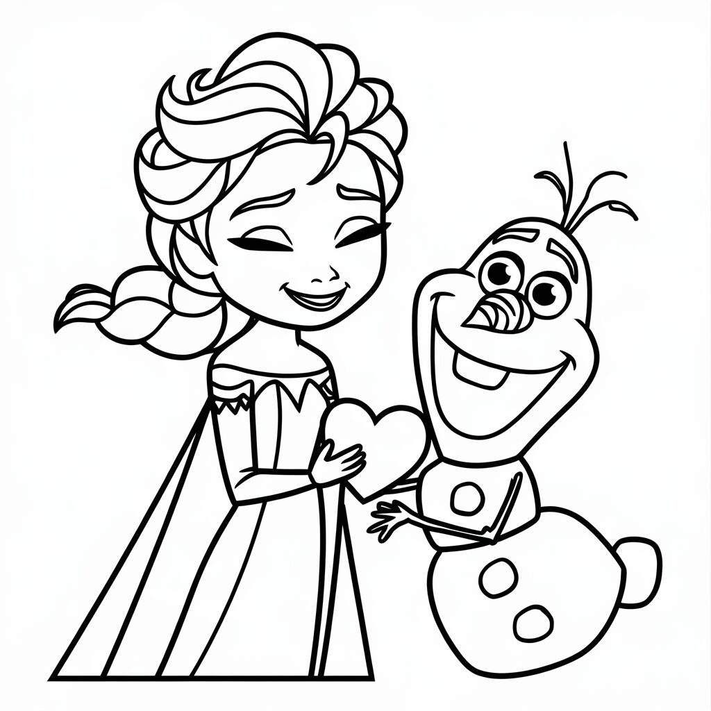 elsa frozen coloring pages
