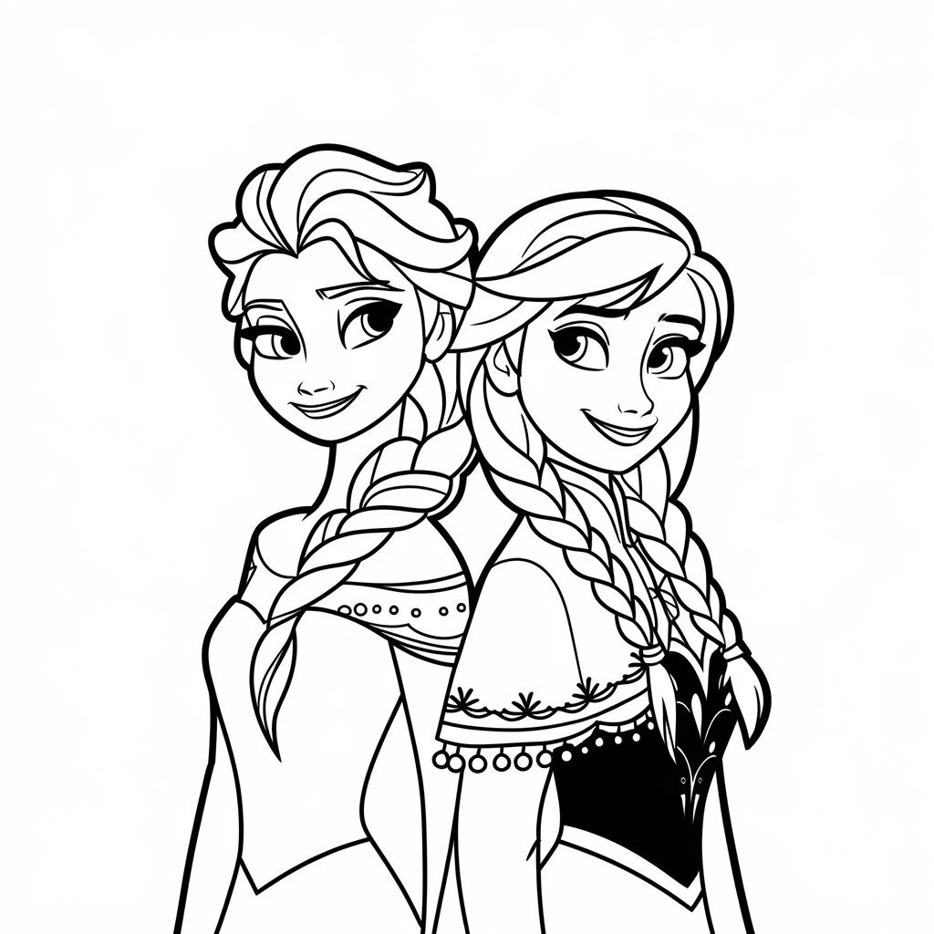frozen elsa coloring pages