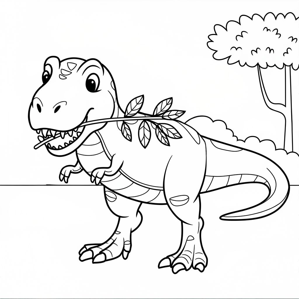 coloring book pages dinosaurs