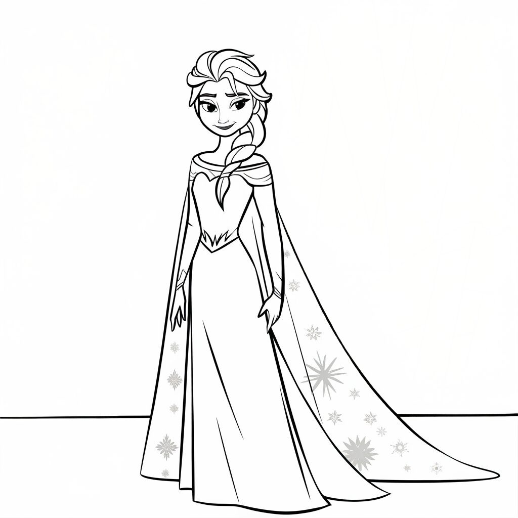 elsa coloring pages free