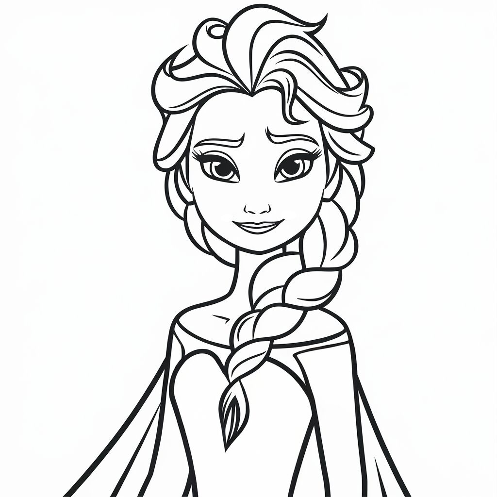 queen elsa coloring pages