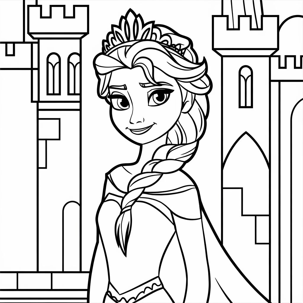 elsa coloring pages printable