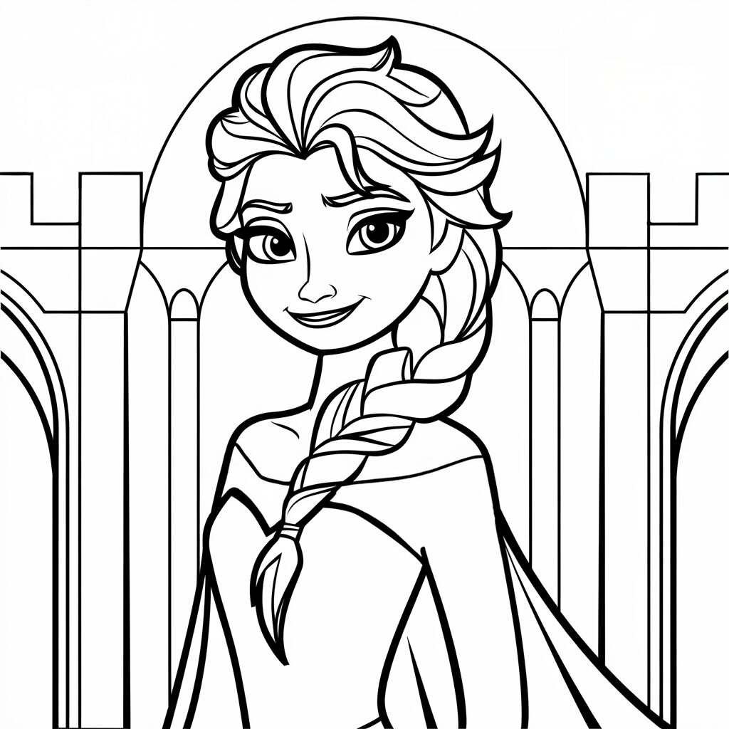 free coloring pages of elsa