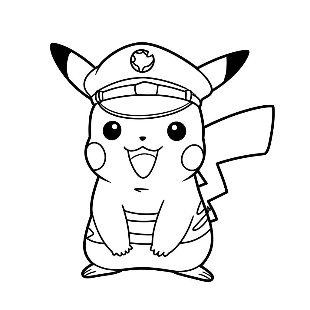 pokemon coloring pages pikachu​