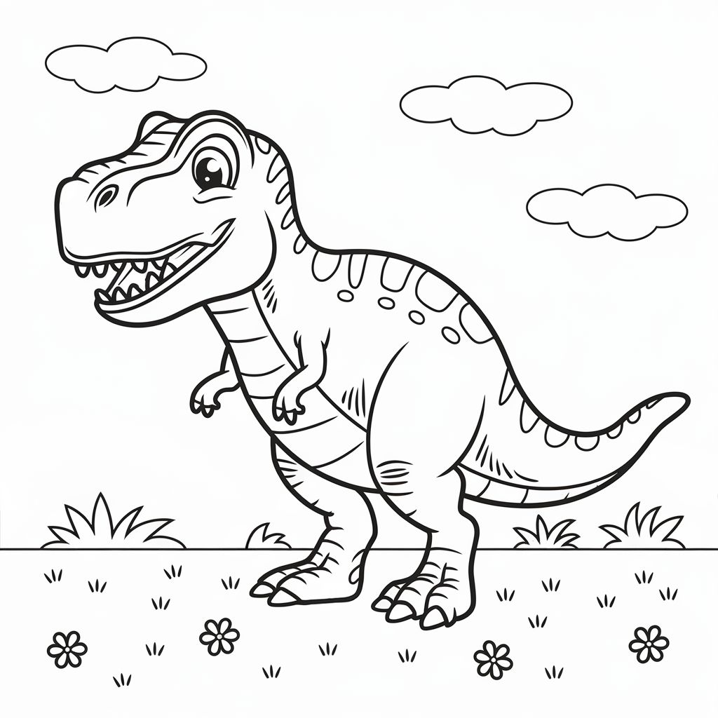 dinosaur coloring page