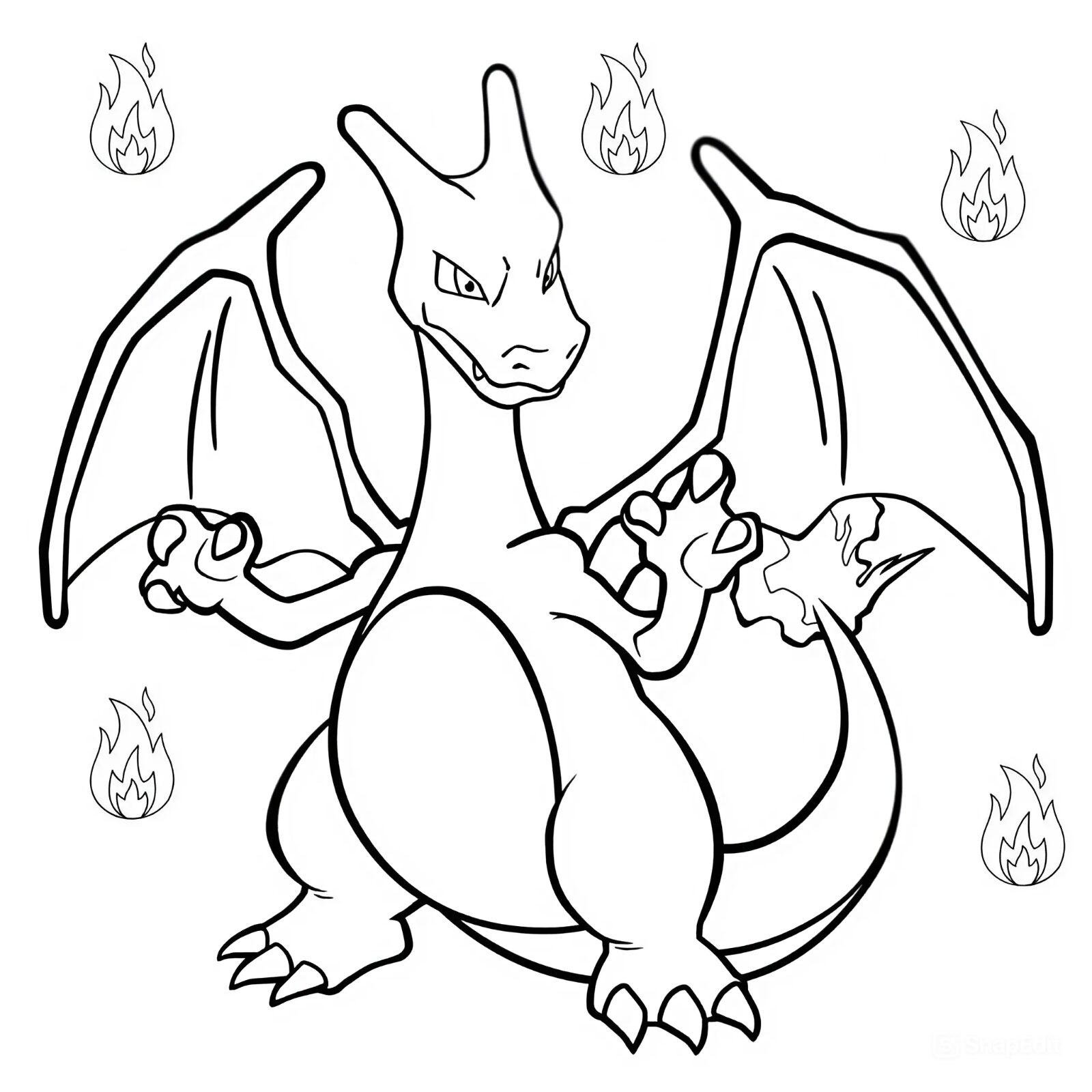 charizard pokemon coloring pages