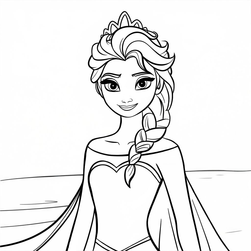 elsa coloring pages free printable