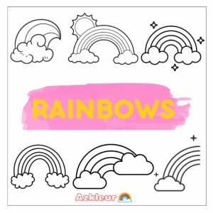 Rainbow Coloring Pages
