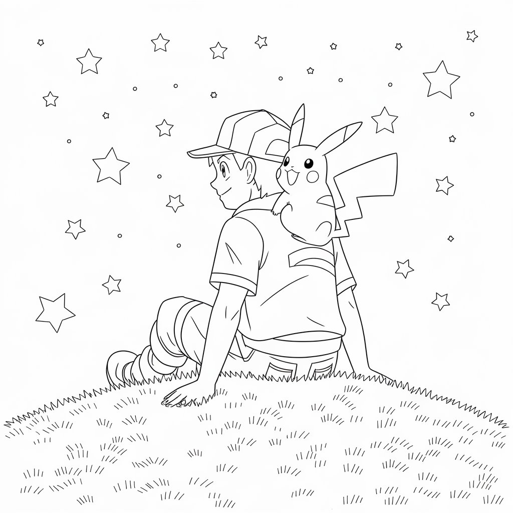 cute pikachu coloring pages