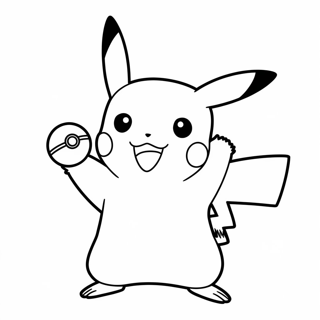 pokemon coloring pages pikachu