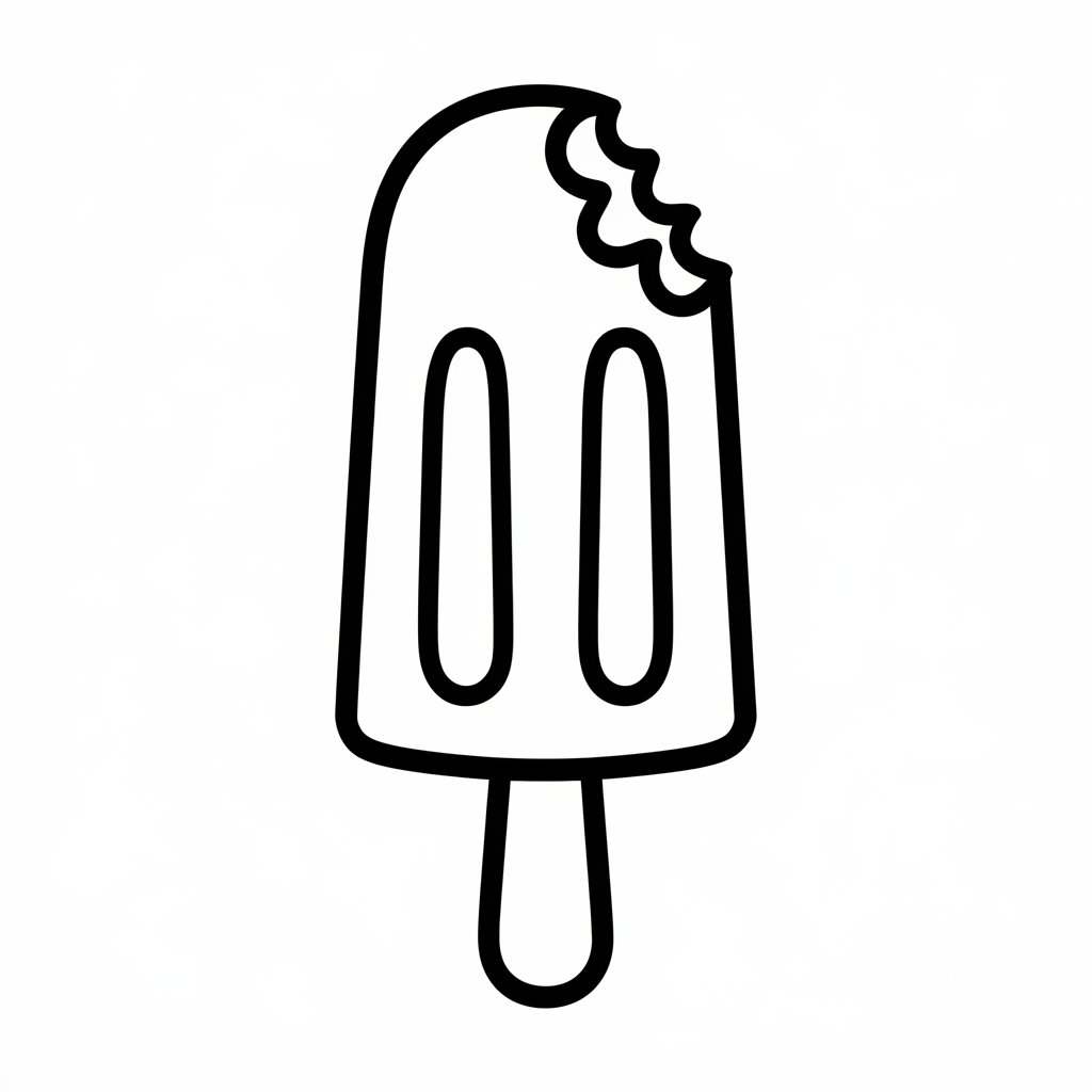 coloring page ice cream