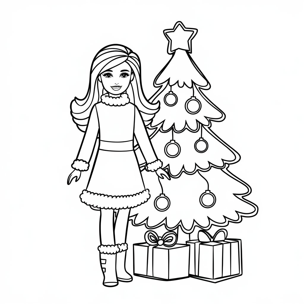 free printable barbie coloring pages