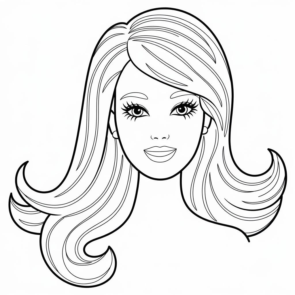 barbie fashion coloring pages