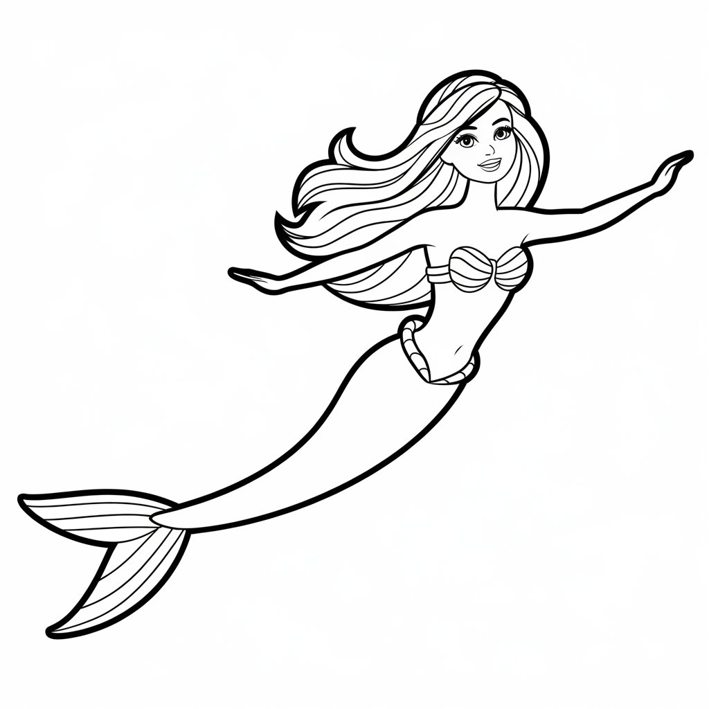 barbie coloring pages for free