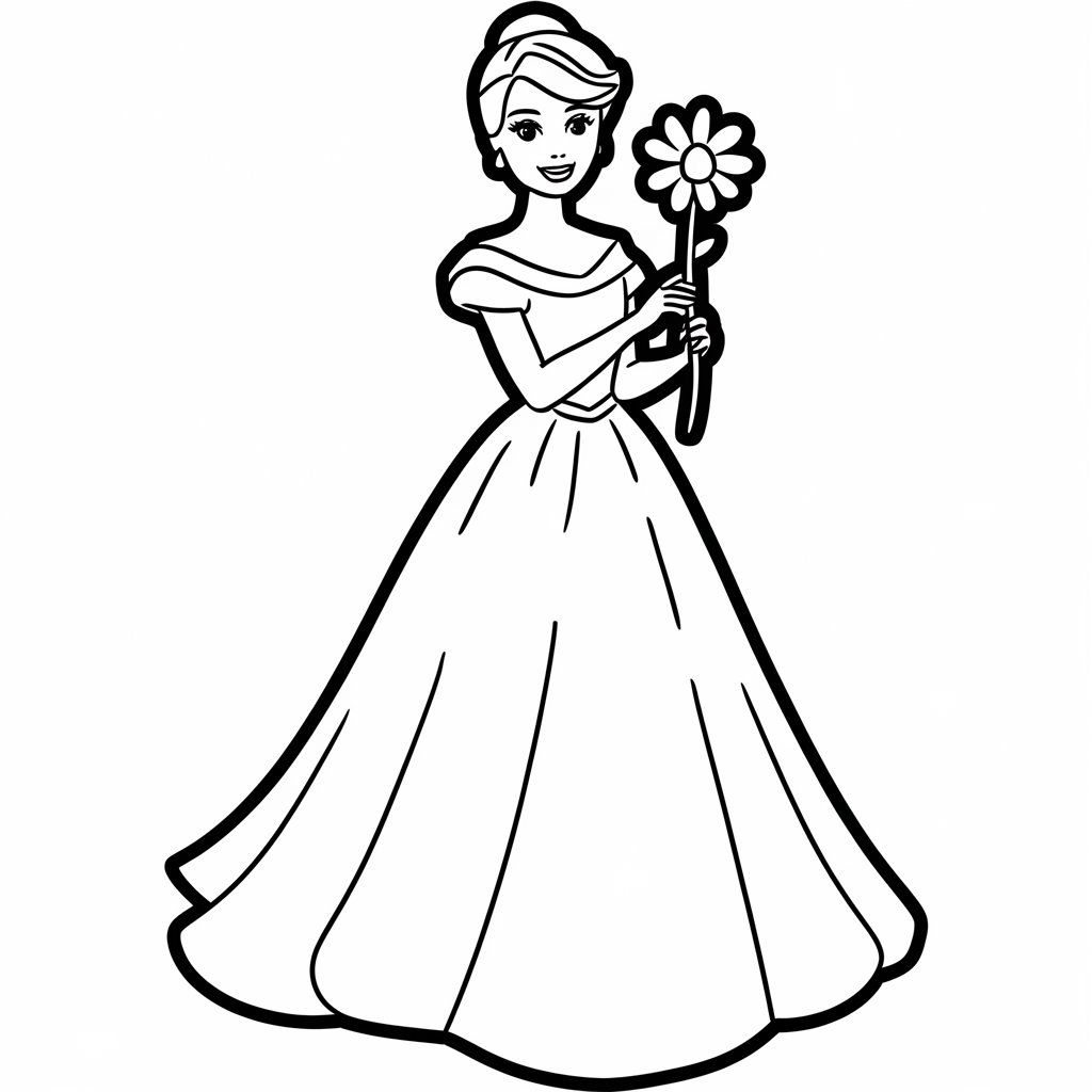 barbie princess coloring pages
