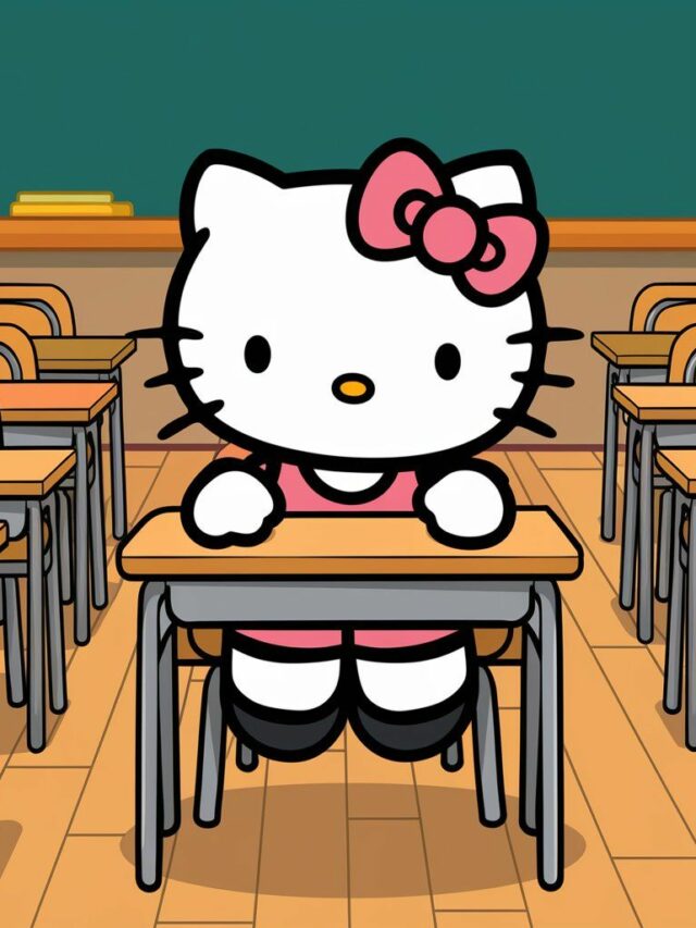 Hello Kitty kleurplaat