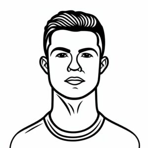 ronaldo jersey coloring pages