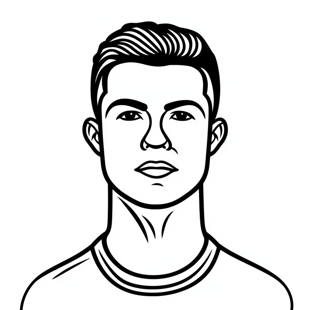 ronaldo jersey coloring pages