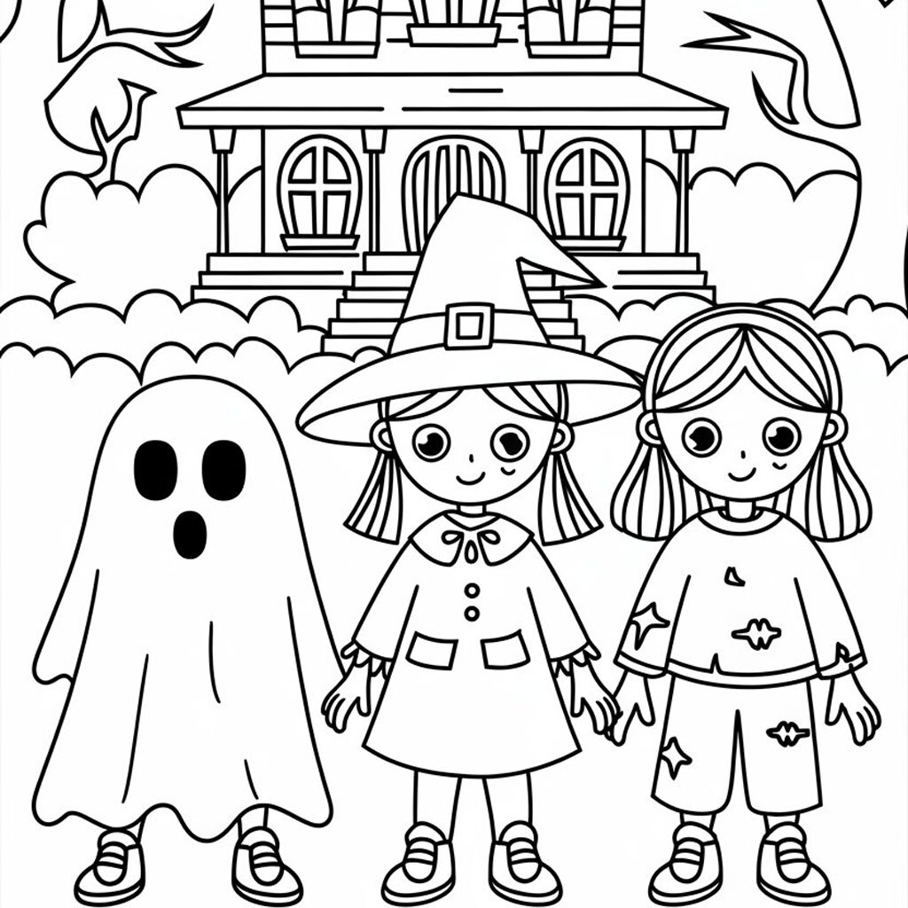 coloring pages halloween naruto