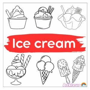 Ice Cream Coloring Pages