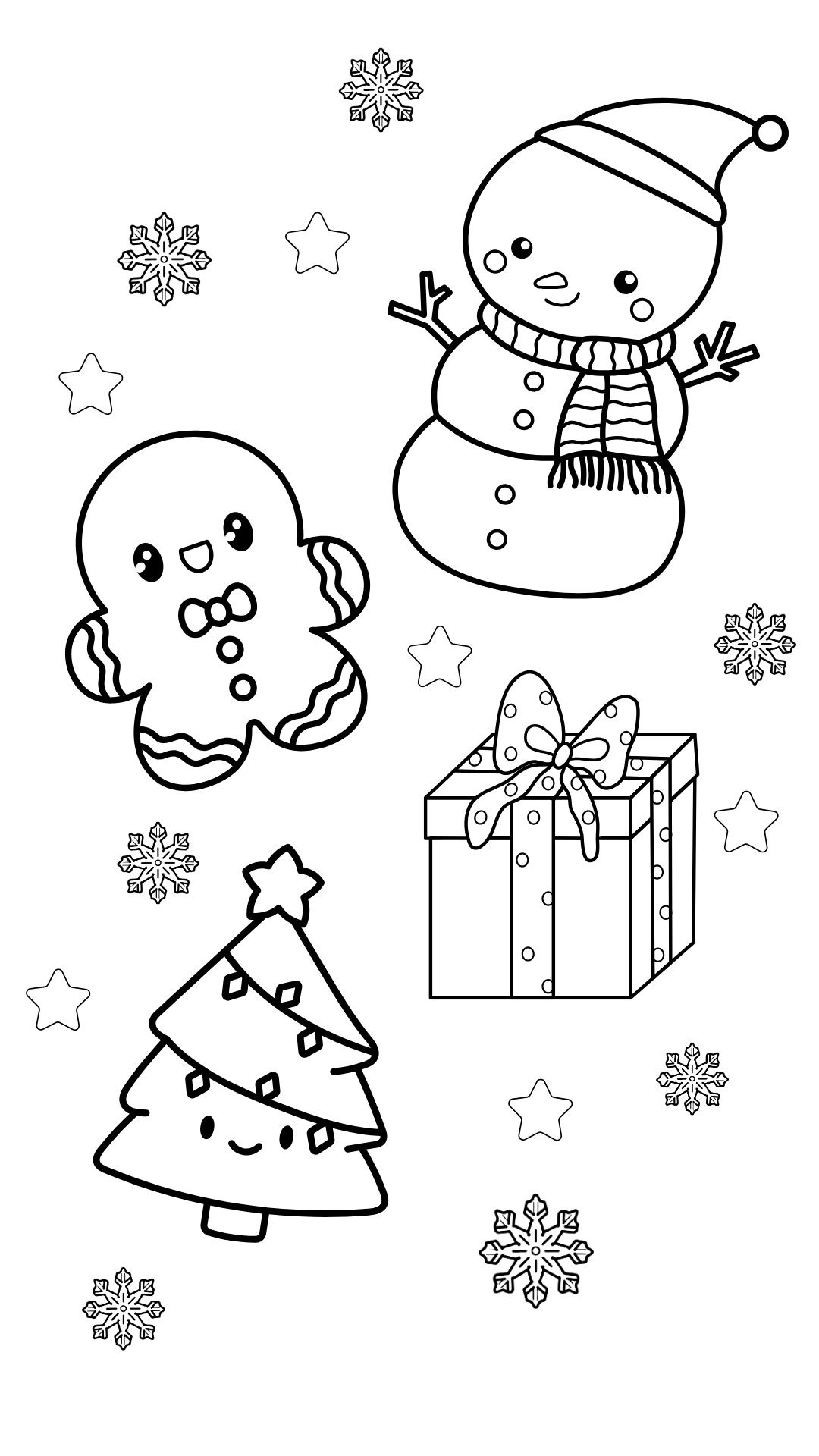 cute christmas coloring pages
