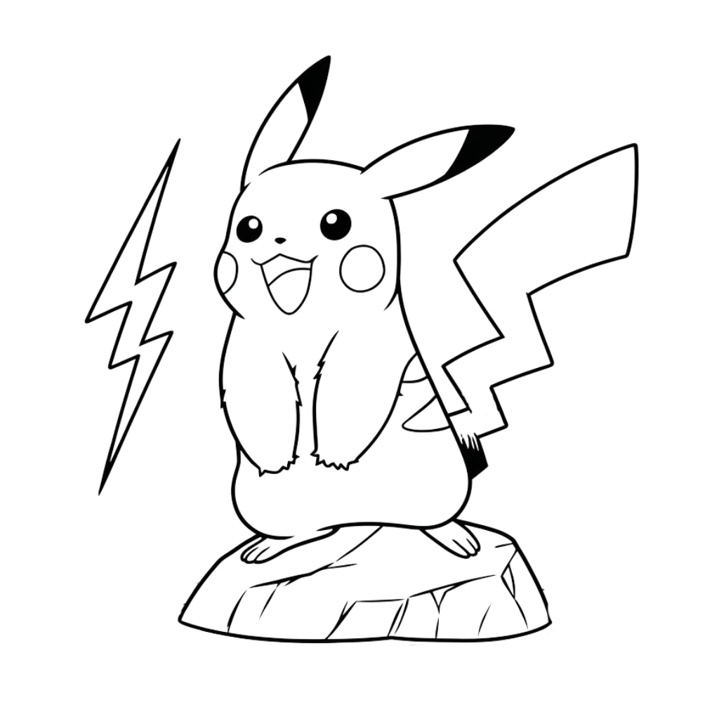 free coloring pages pikachu