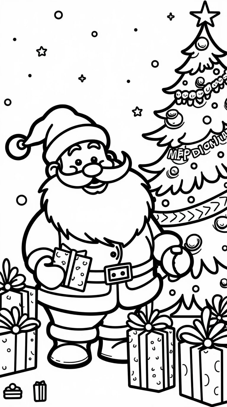 christmas coloring pages free printable