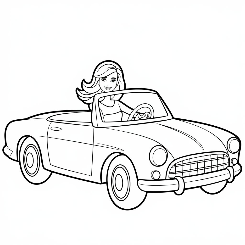 printing barbie coloring pages