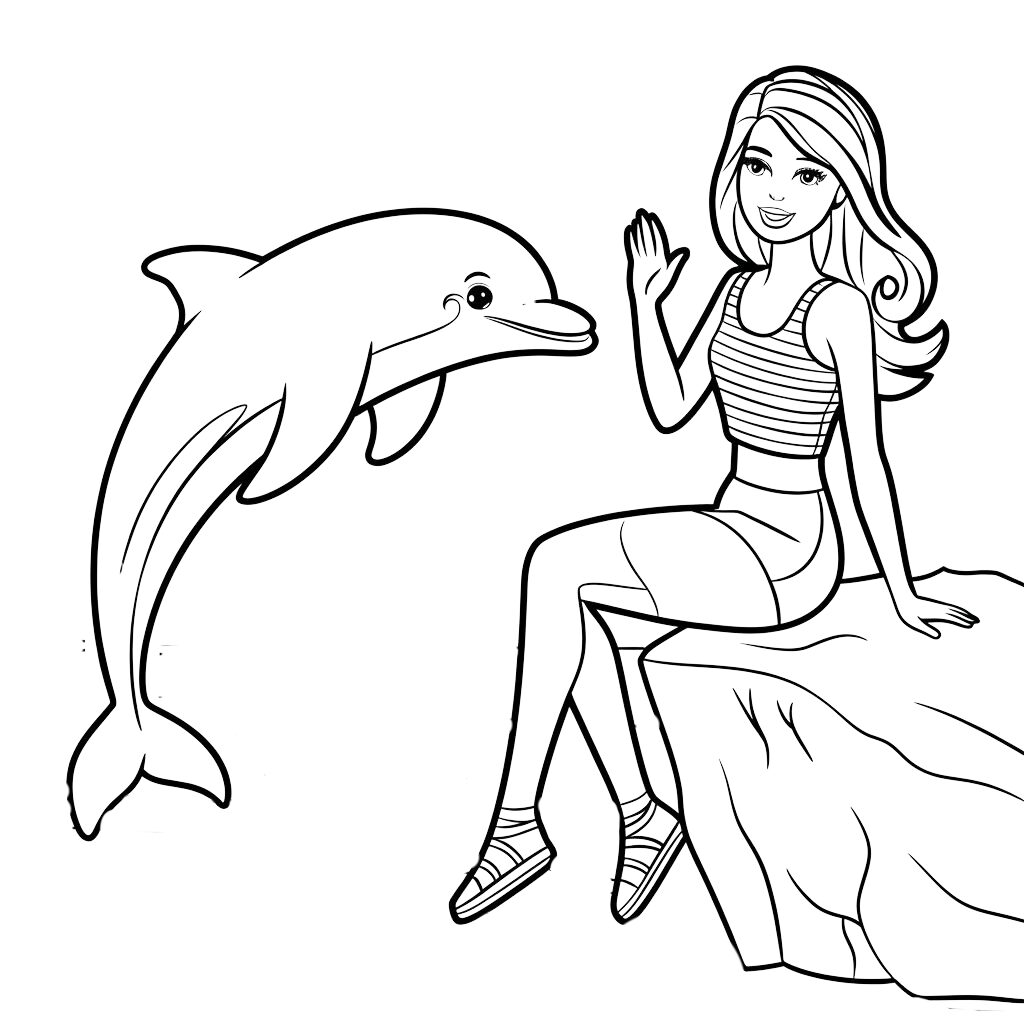 coloring pages of barbie