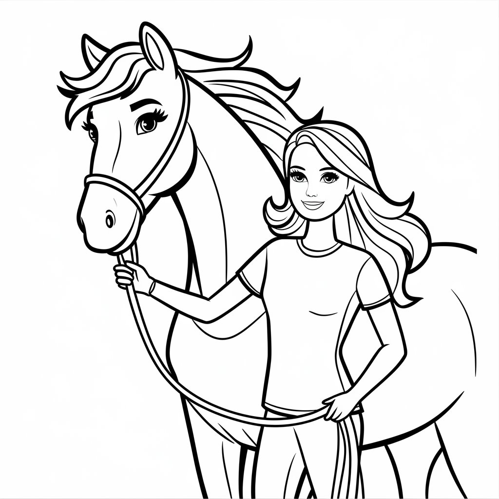 barbie coloring pages print