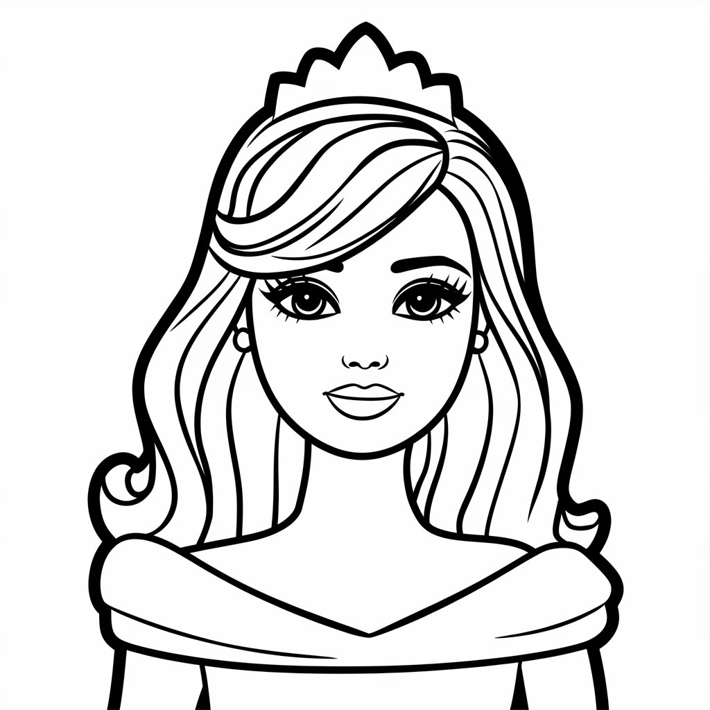 coloring pages barbie