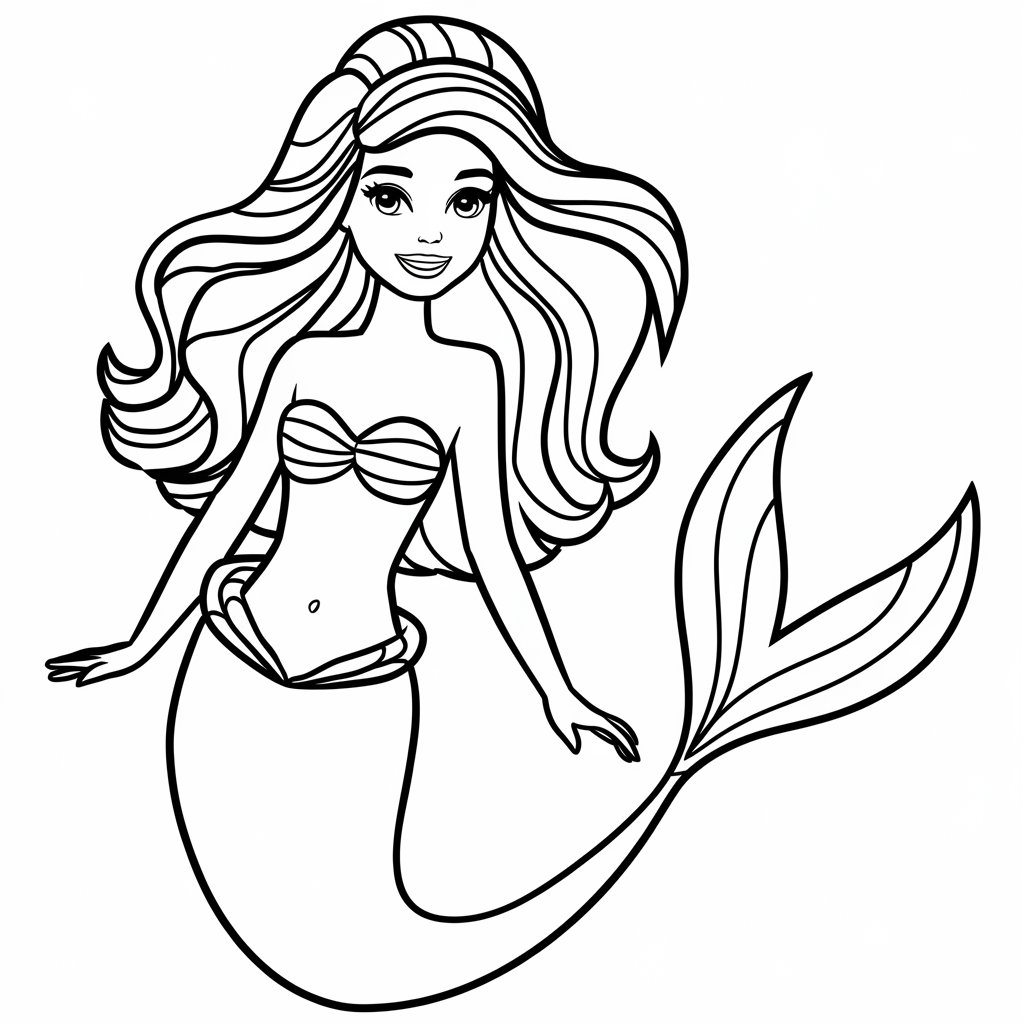 barbie coloring page