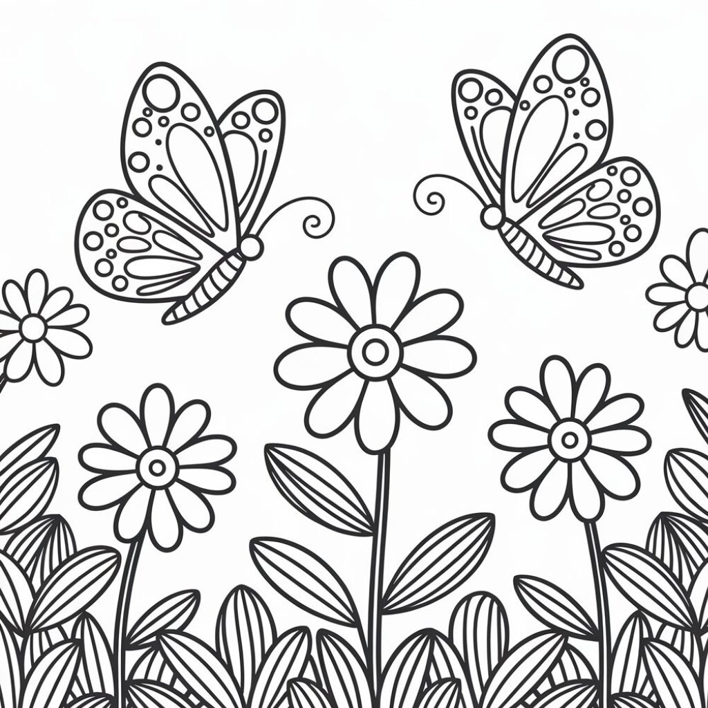 cute spring coloring pages
