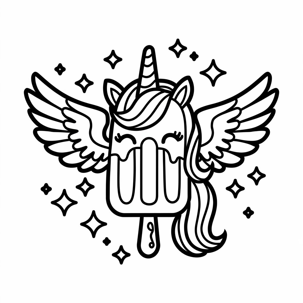 easy ice cream coloring pages