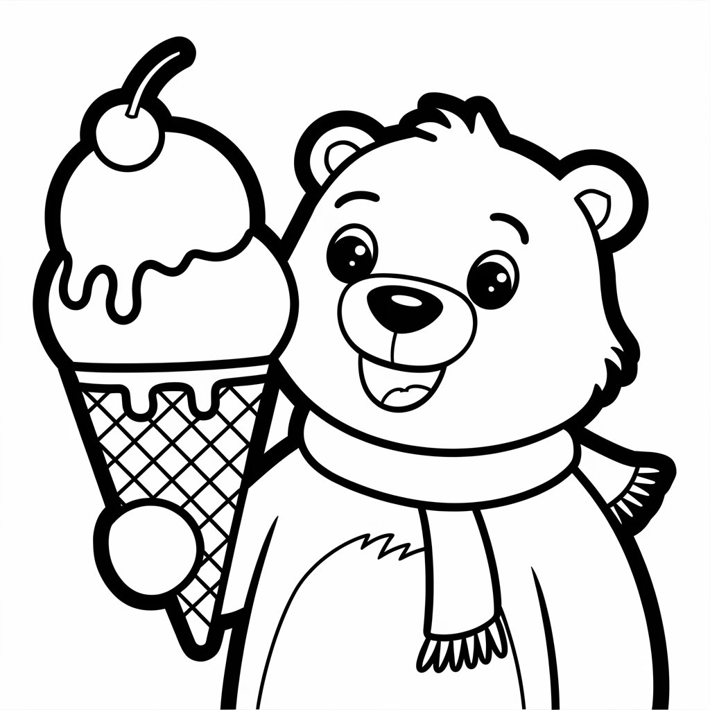 ice cream truck coloring pages