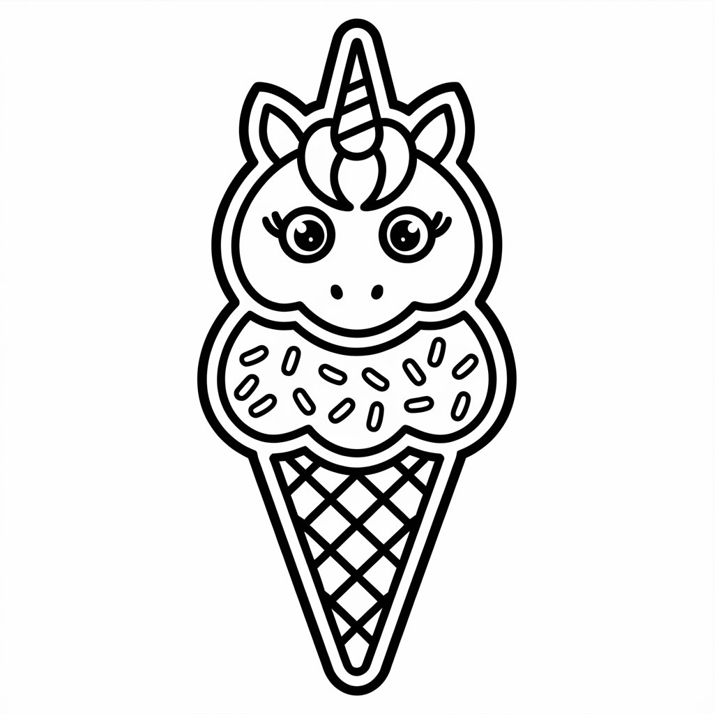 coloring pages for ice cream