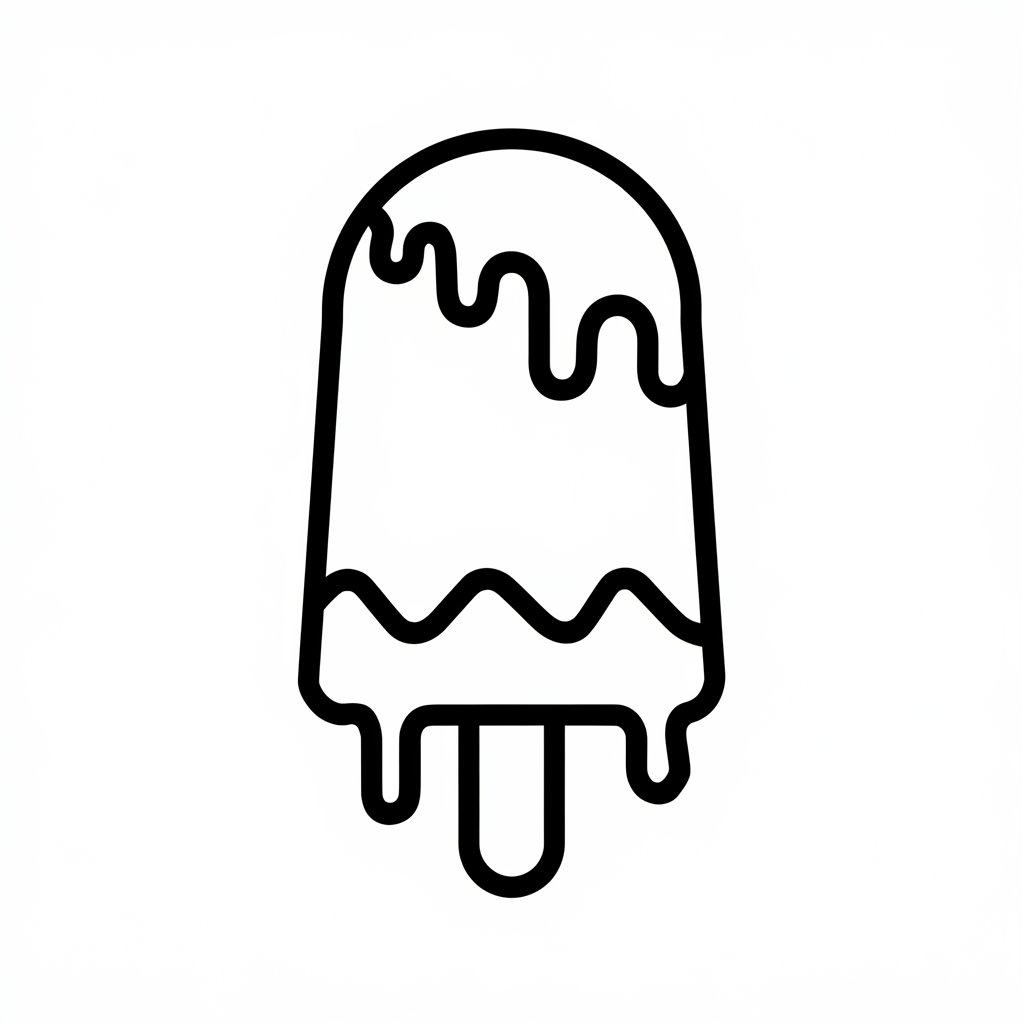 coloring page of ice cream