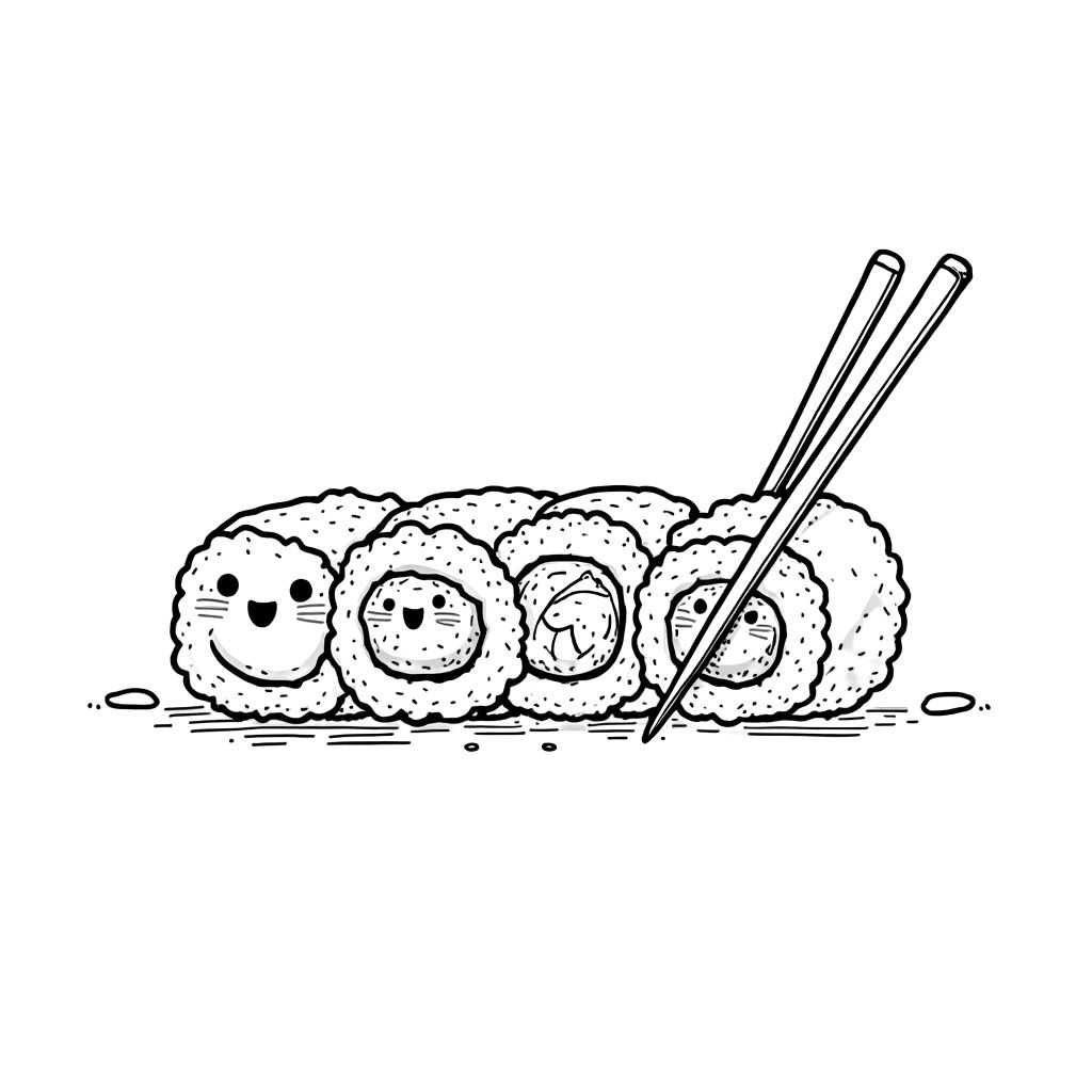 cute food coloring pages
