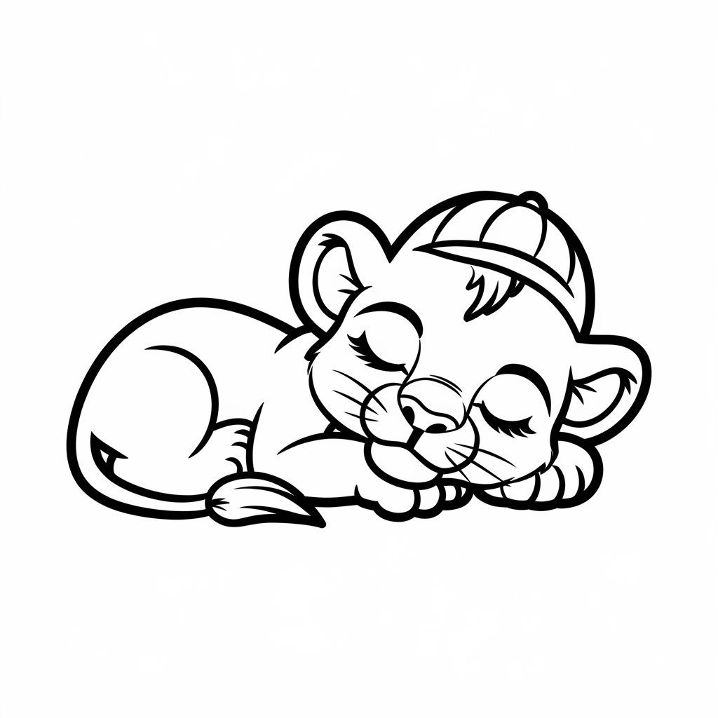 coloring pages of a lion