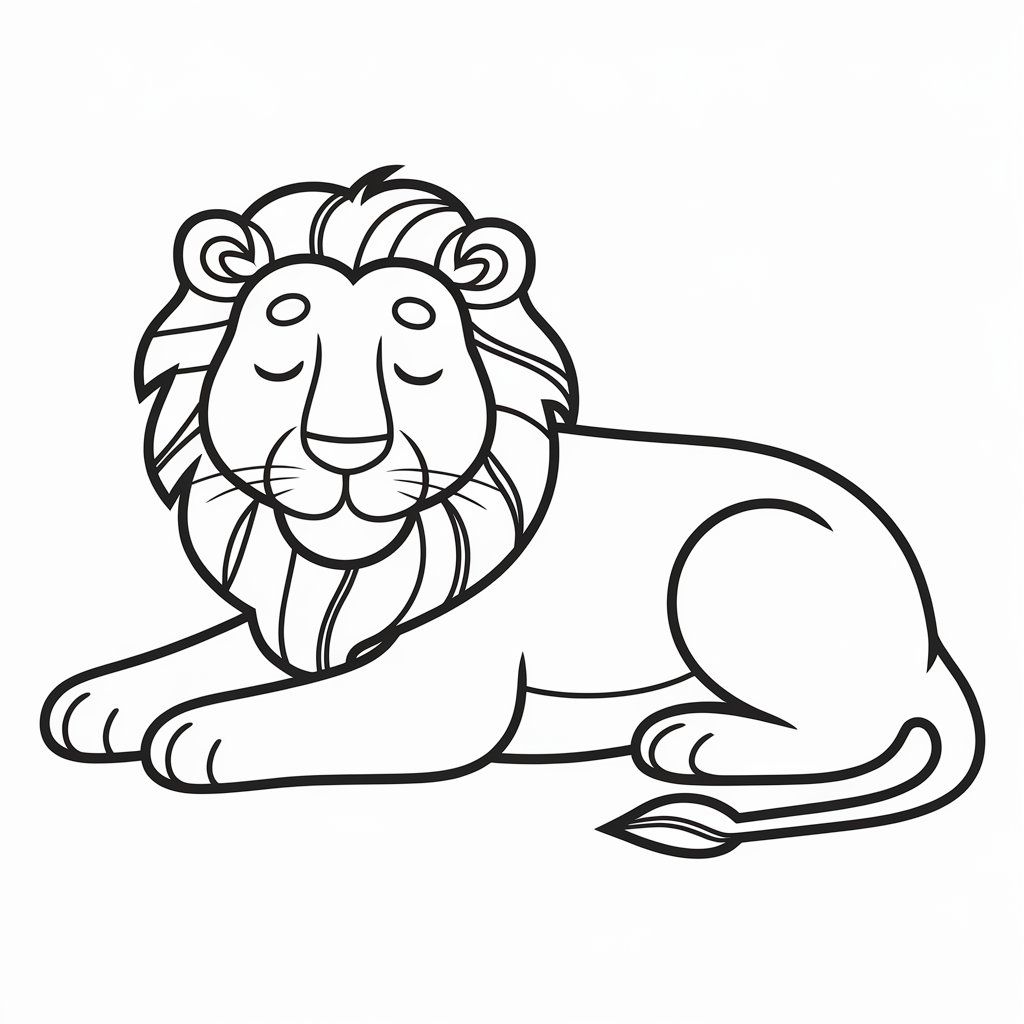 coloring pages of lions