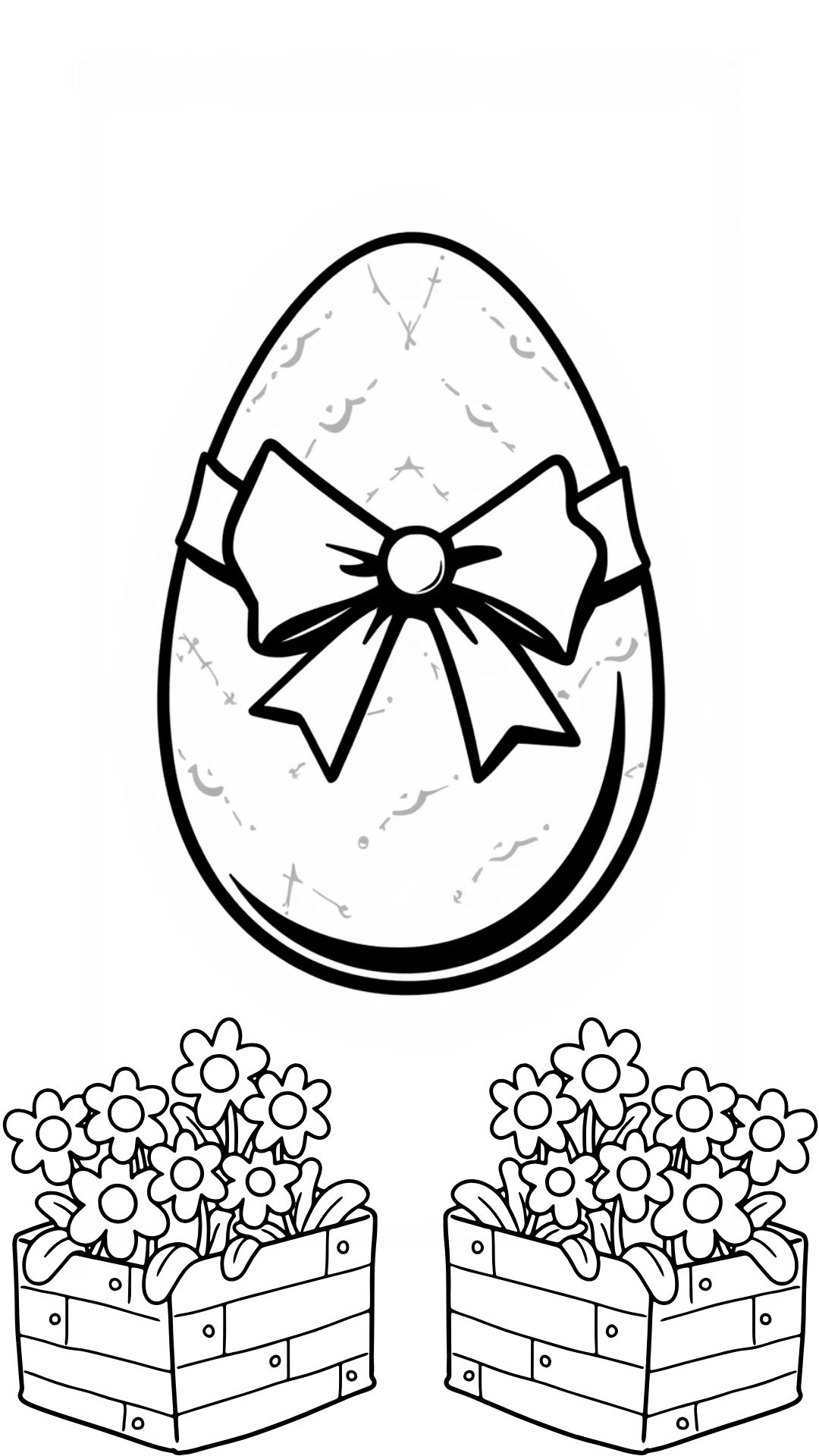 easter egg coloring page