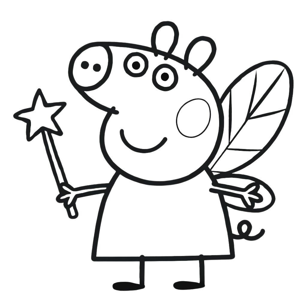 peppa pig house coloring pages