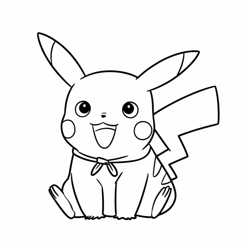 pikachu coloring pages printable