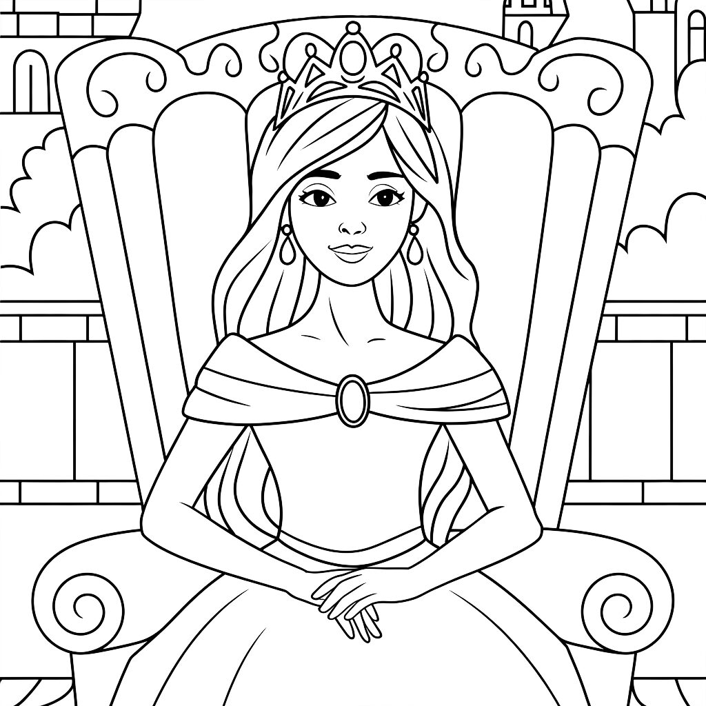 princess coloring pages pdf