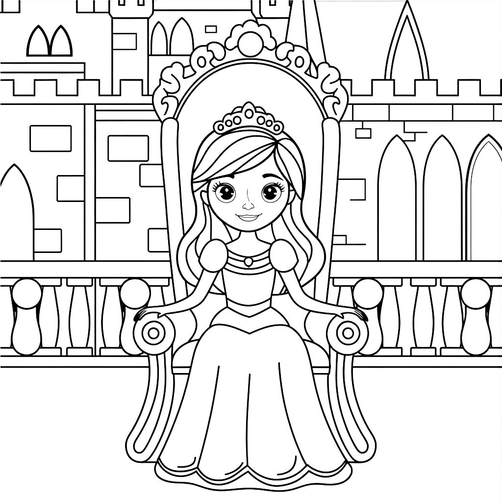 free princess coloring pages printable