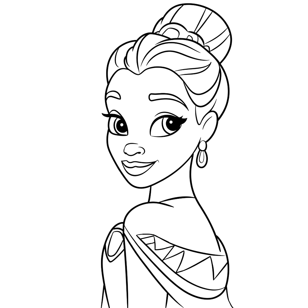 free princess coloring pages