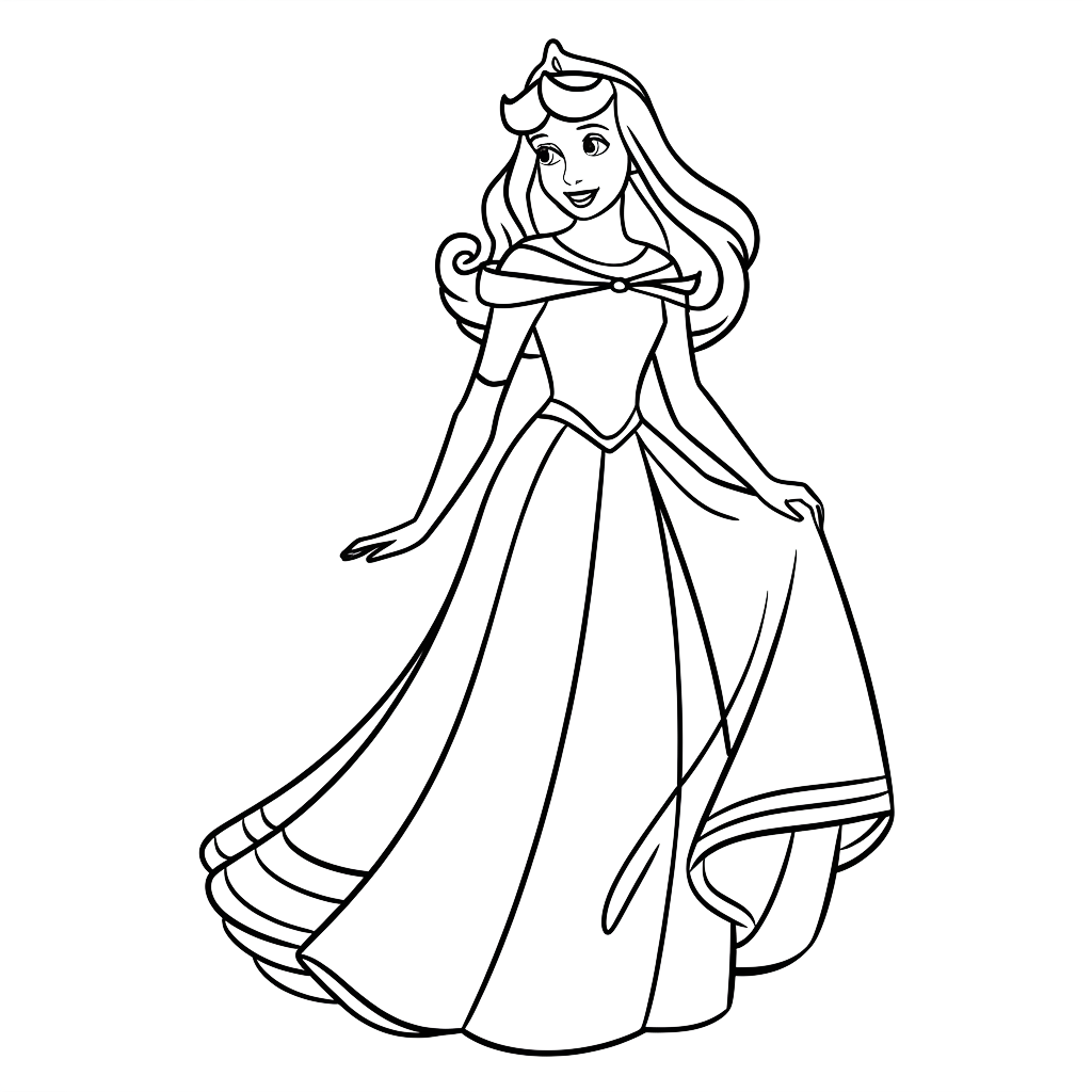 princess coloring pages to print